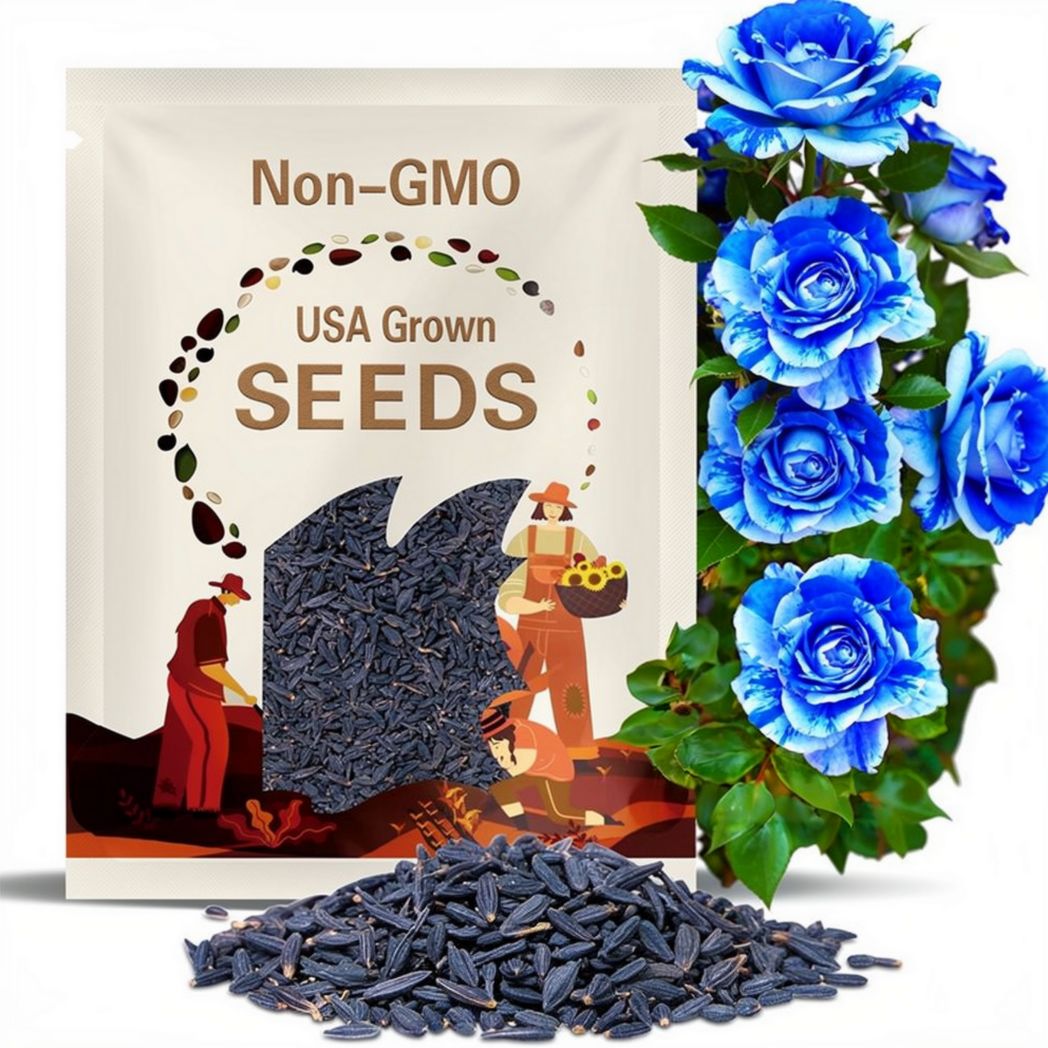 30 Seeds | Blue Dragon Rose Seeds - Perennial -Authentic Seeds-Flowers -Organic. Non GMO-Vegetable Seeds-Mix Seeds for Plant-.#1082.