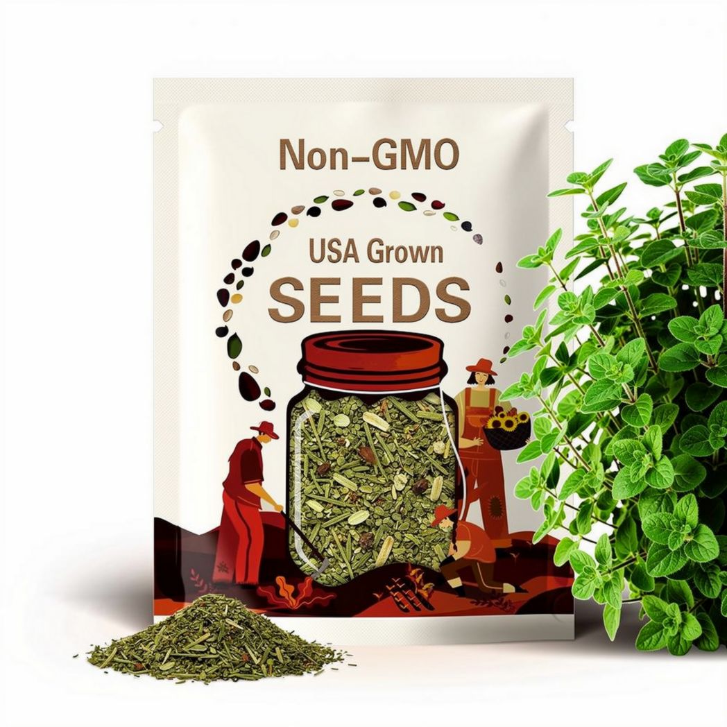 Oregano, Common (Vulgare) Herb Heirloom Seeds - Open Pollinated, Non-GMO