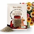 40 Seeds | Tangerine Dream Dahlia Seeds - Pollinator Friendly- Open Pollinated - Heirloom - Flower Seeds - Mix Seeds to Plant - .1#D098