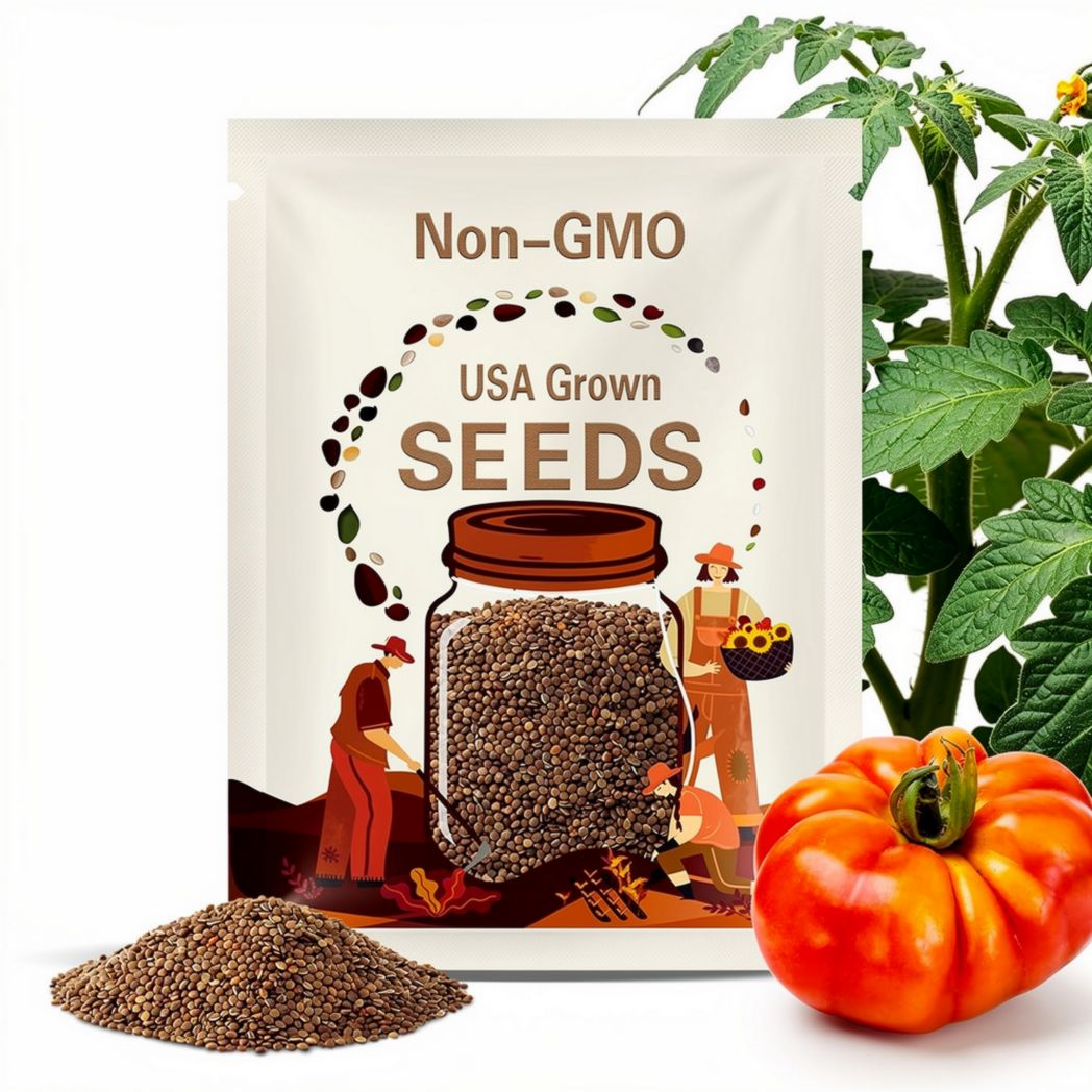 Beefsteak Tomato Heirloom Seeds - Slicing Tomato, Indeterminate, Open Pollinated, Non-GMO