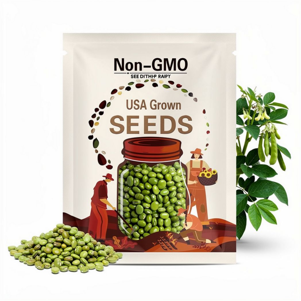 Be Sweet Edamame (Soybean) Seeds – Heirloom, Open Pollinated & Non-GMO, Nutritious Snack, Easy to Grow Vegetable | 20 Seeds