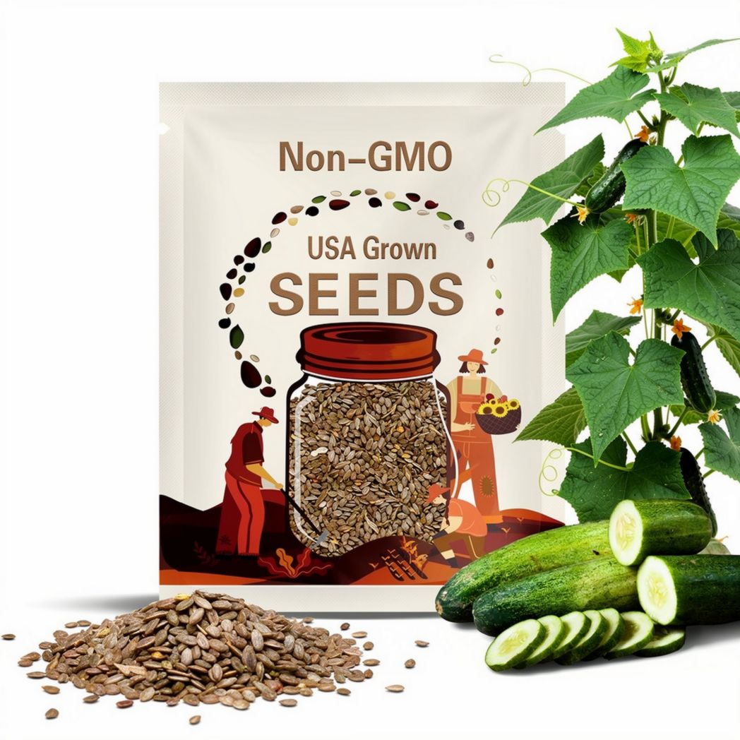 Spacemaster 80 Bush Cucumber Seeds - Heirloom Seeds, Disease Resistant, Pickling Cucumber, Open Pollinated, Non-GMO