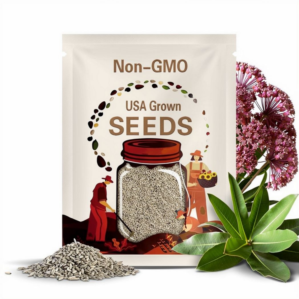 Milkweed, Asclepias Incarnata Seeds - Non-GMO, Open Pollinated, Untreated, Heirloom, Native, Flower Seeds