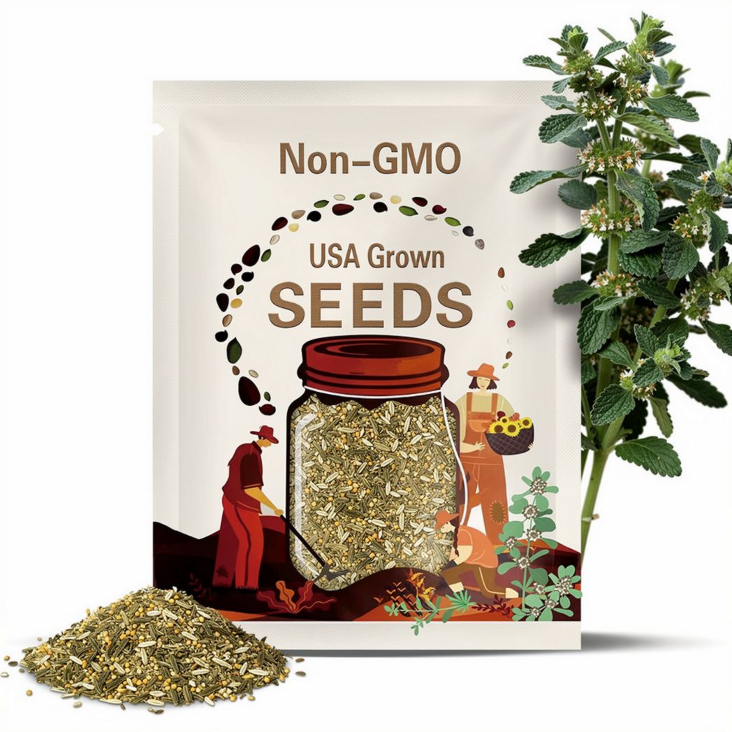 Horehound Medicinal Herb Seeds - Seed of Horus, Houndsbane, Heirloom, Mint Family, Herbal Tea, Folk Remedy, Non-GMO