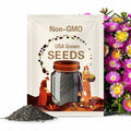 Ice Plant Mix Flower Seeds - 150 Heirloom Seeds, Ground Cover, Succulent, Mixed Blooms, Daisy Seeds, Open Pollinated, Non-GMO