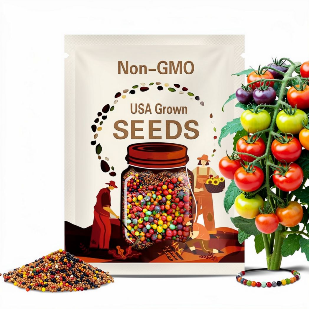 Tomato, Rainbow Cherry | 50 Seeds | Heirloom | Non-GMO | Lycopersicon esculemtum