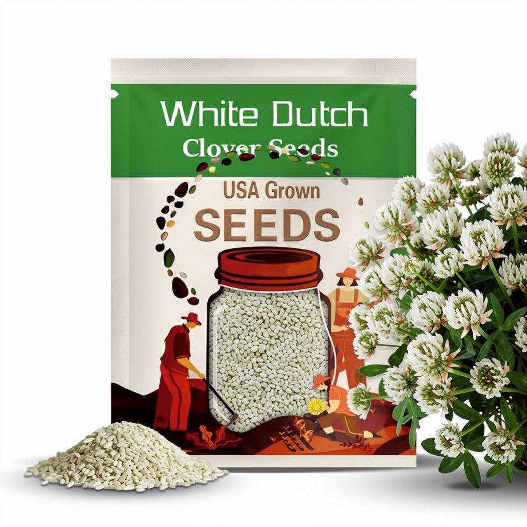 White Dutch Clover Cover Crop Seeds | NON-GMO | Heirloom | Fresh Flower Seeds