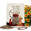 Sombrero Zinnia Seeds – Heirloom Flower, Vibrant Colorful Blooms, Drought-Tolerant, Easy to Grow, Garden Favorite | 50 Seeds
