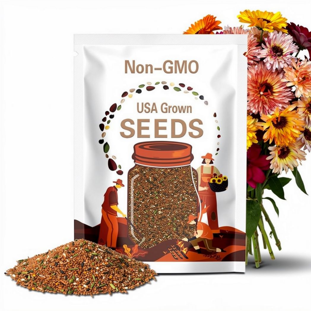 50s|Sunset Mix Calendula Seeds - Annual - easy to grow - Calendula Flowers - Healing Herbs - Mix Seeds for Plant - Herb Seeds #H004