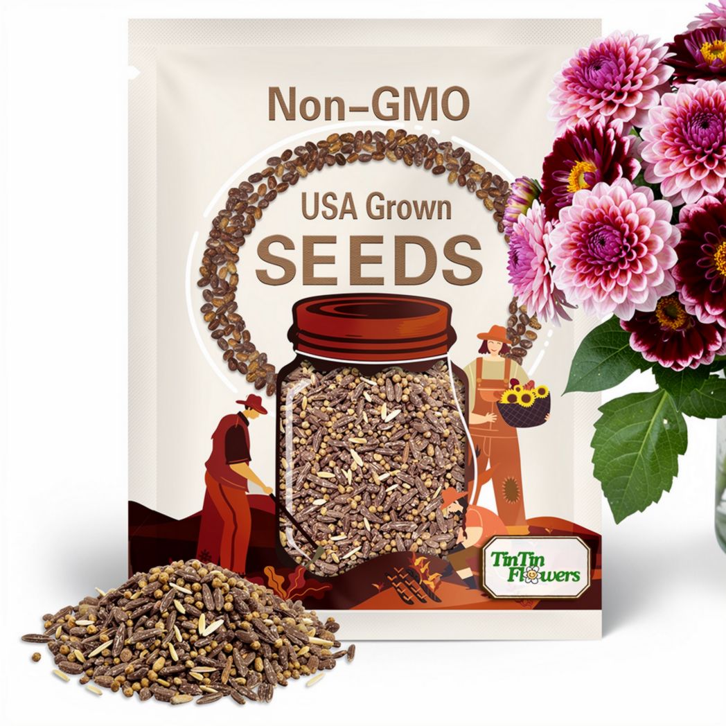 Arbatax Dahlia Perennial Seeds - Pollinator Friendly- Open Pollinated - Heirloom - Flower Seeds - Mix Seeds to Plant - .#D091